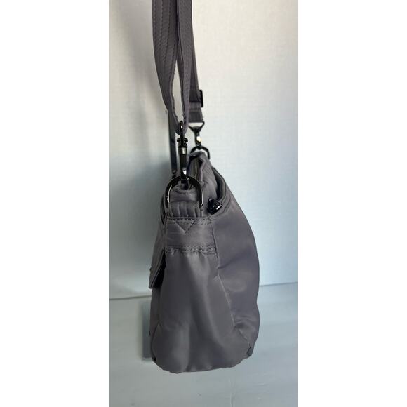 LUG Pacer Versatile Studded Gray Travel Crossbody Organization Purse Shoulderbag - Picture 2 of 16